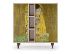 Aparador - 94х96х41 cm - BS5 - The Kiss by Klimt , Latte