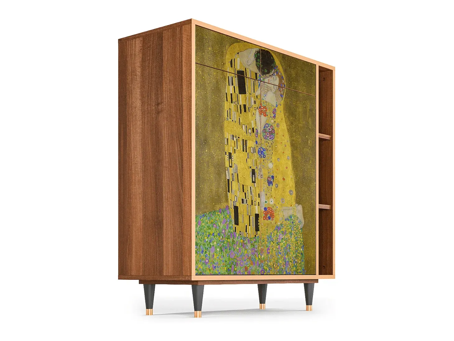 Aparador - 96х110х41 cm - BS6 - The Kiss by Klimt , Nogal