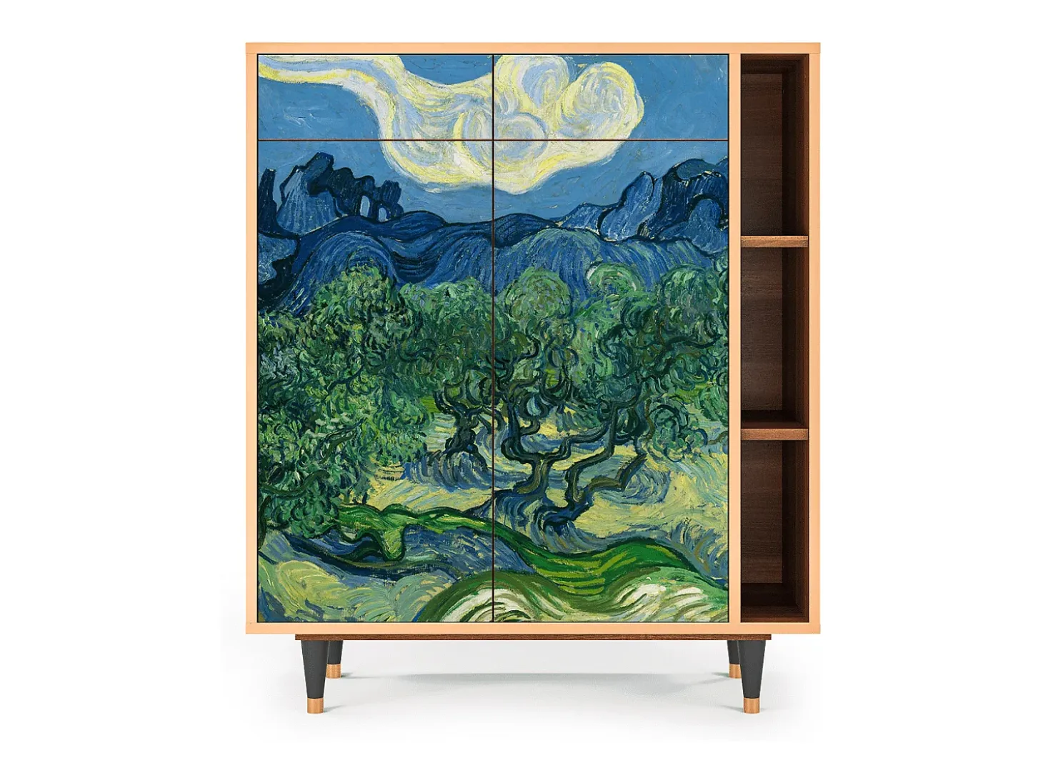 Aparador - 96х110х41 cm - BS6 - The Oil Trees, Nogal