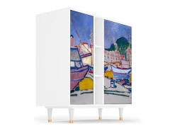 Aparador - 94х96х41 cm - BS5 - The Port of Collioure , Blanco