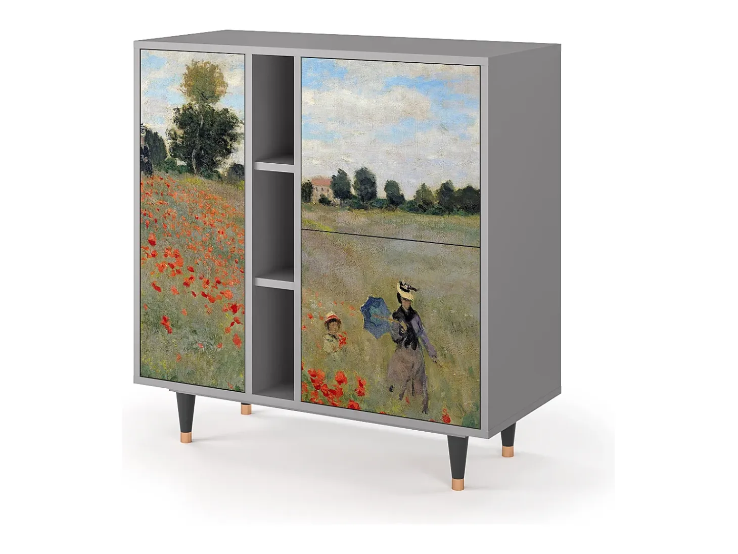 Aparador - 94х96х41 cm - BS5 - The Poppy Field , Gris