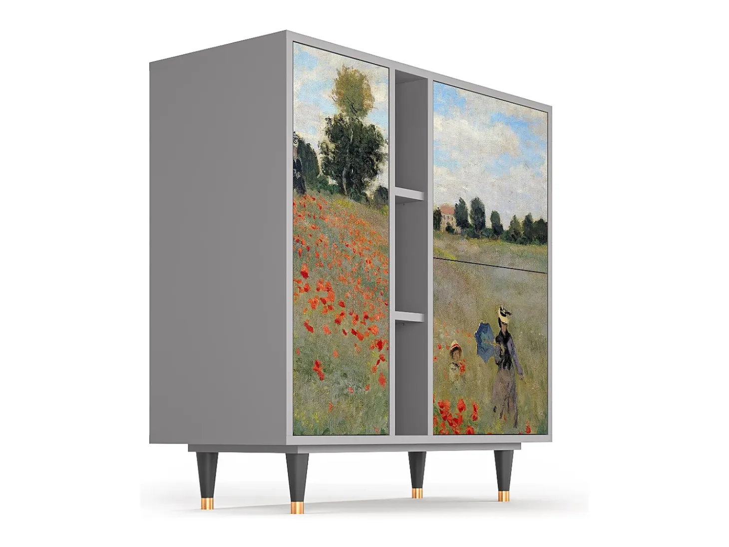 Aparador - 94х96х41 cm - BS5 - The Poppy Field , Gris