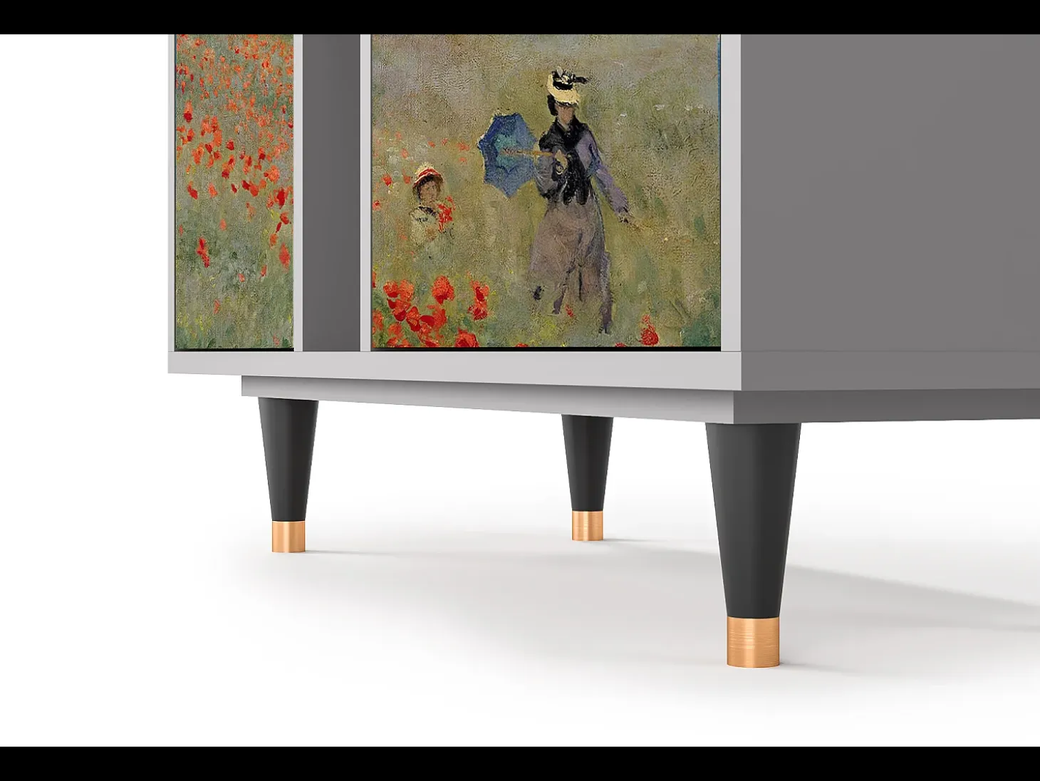 Aparador - 94х96х41 cm - BS5 - The Poppy Field , Gris