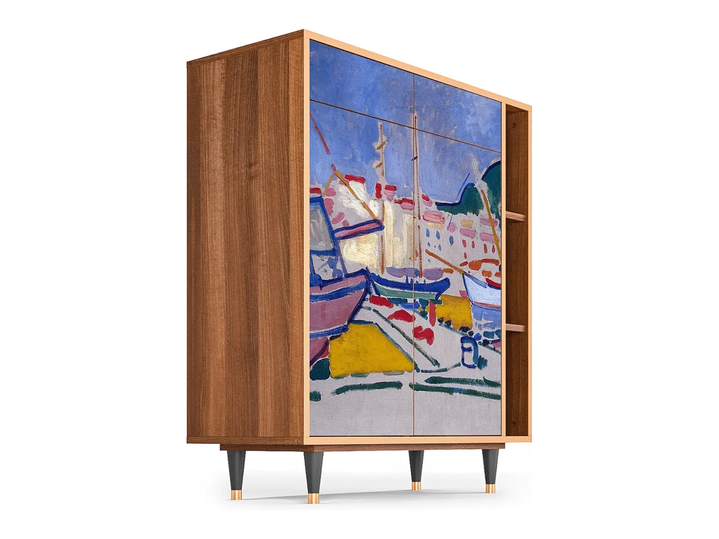 Aparador - 96х110х41 cm - BS6 - The Port of Collioure , Nogal