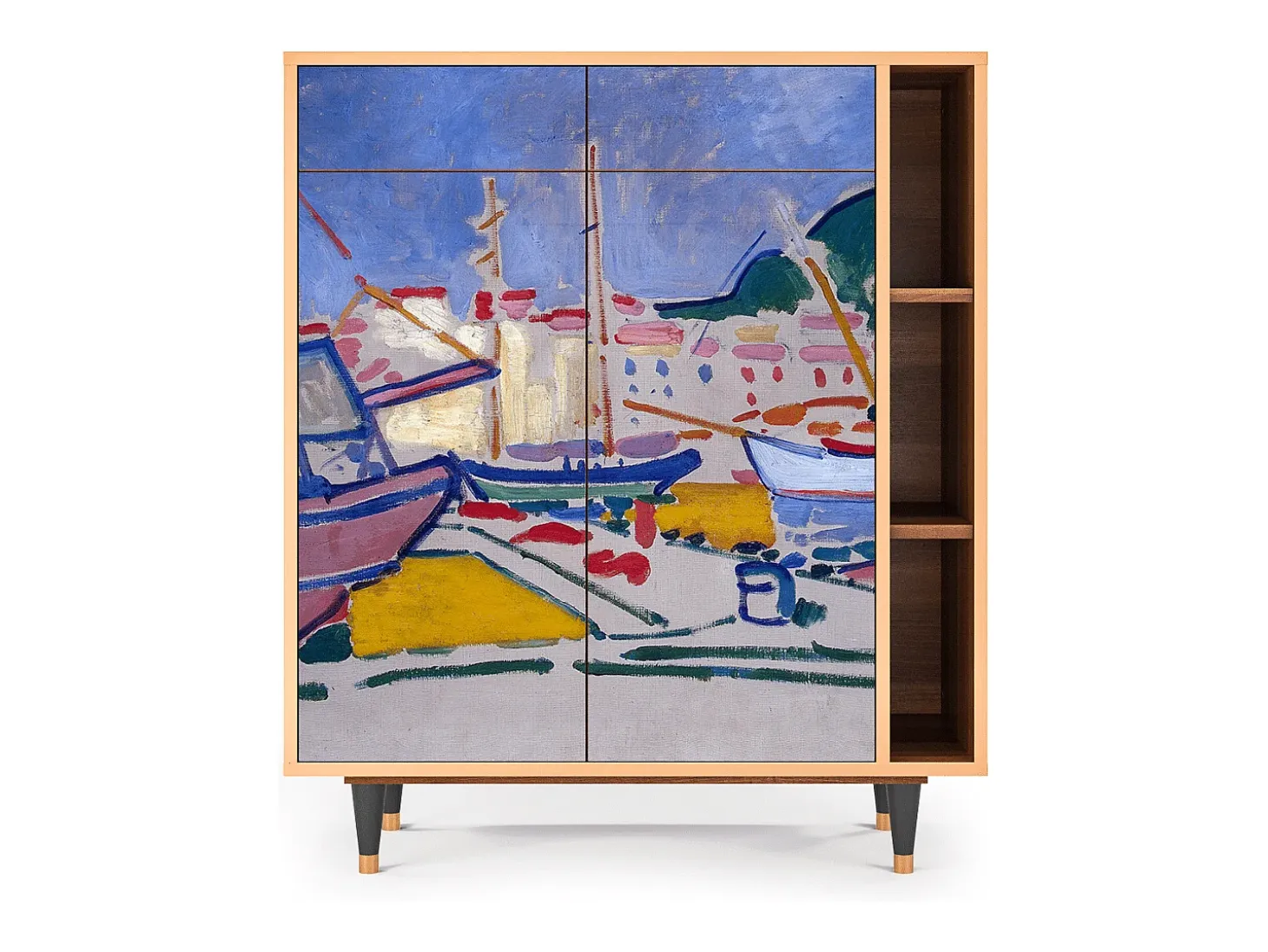 Aparador - 96х110х41 cm - BS6 - The Port of Collioure , Nogal