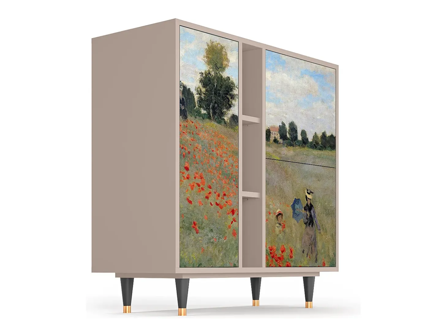 Aparador - 94х96х41 cm - BS5 - The Poppy Field , Latte