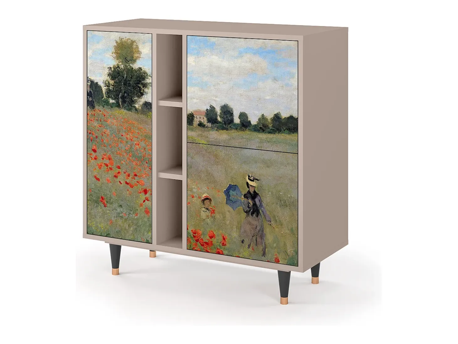 Aparador - 94х96х41 cm - BS5 - The Poppy Field , Latte