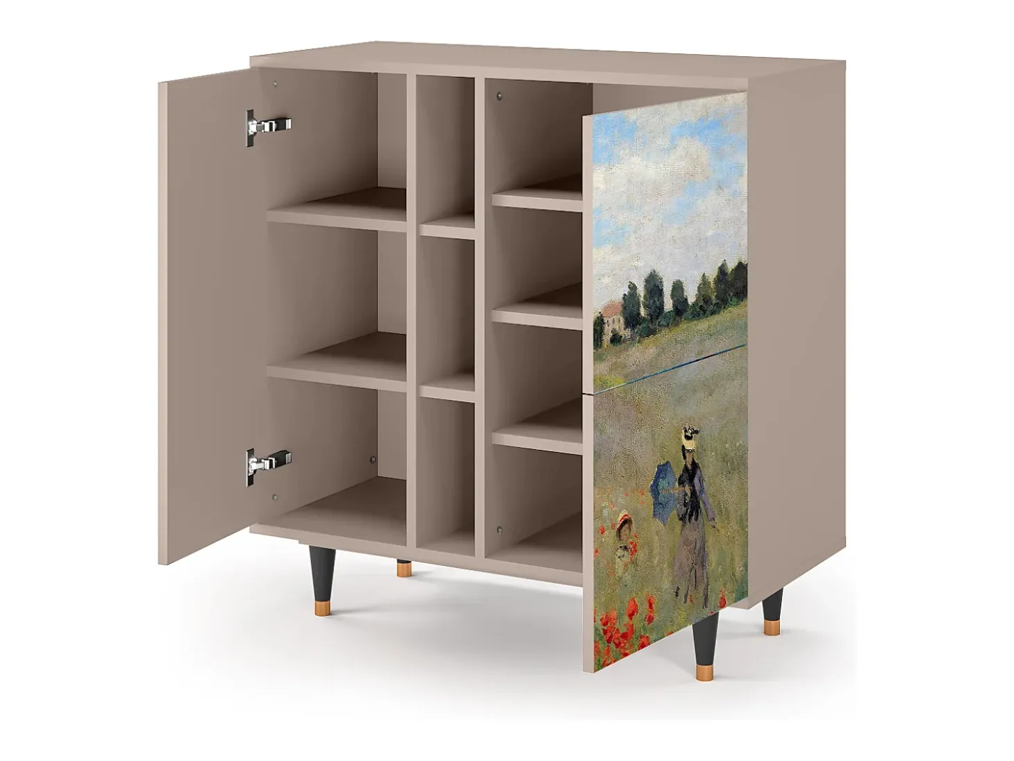 Aparador - 94х96х41 cm - BS5 - The Poppy Field , Latte