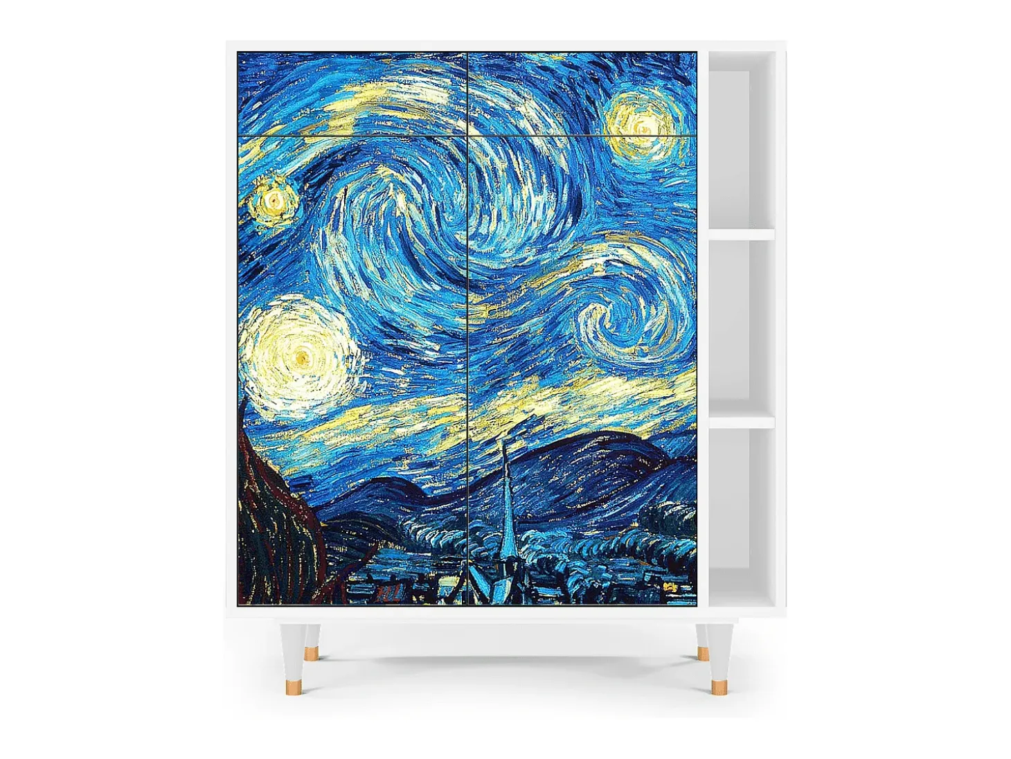 Aparador - 96х110х41 cm - BS6 - The Starry Night , Blanco
