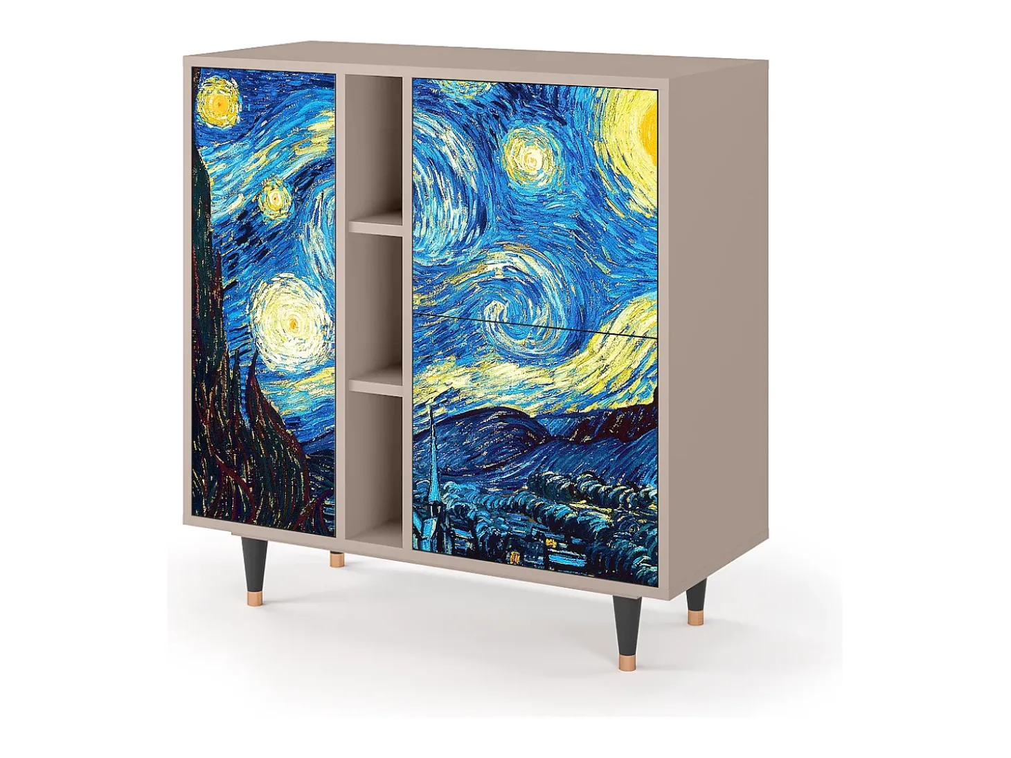 Aparador - 94х96х41 cm - BS5 - The Starry Night , Latte
