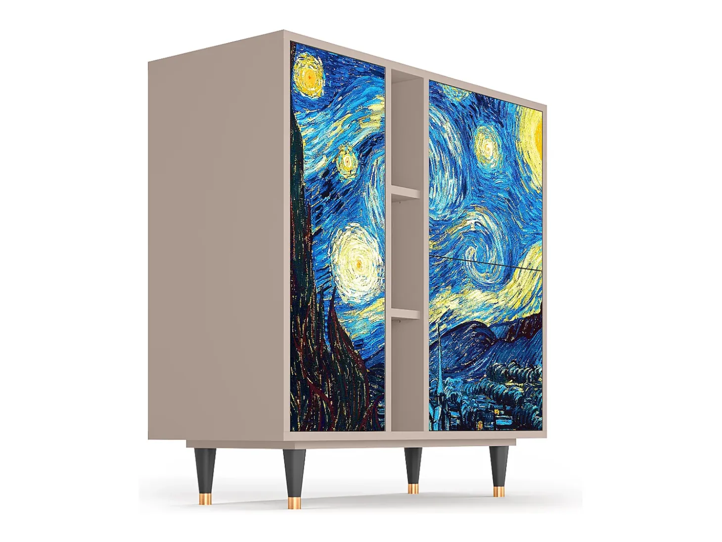 Aparador - 94х96х41 cm - BS5 - The Starry Night , Latte