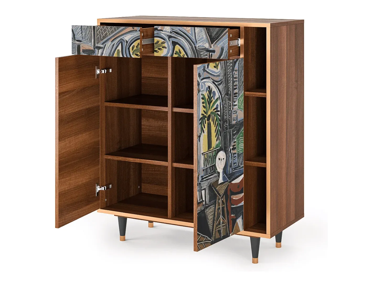 Aparador - 96х110х41 cm - BS6 - The Studio , Nogal
