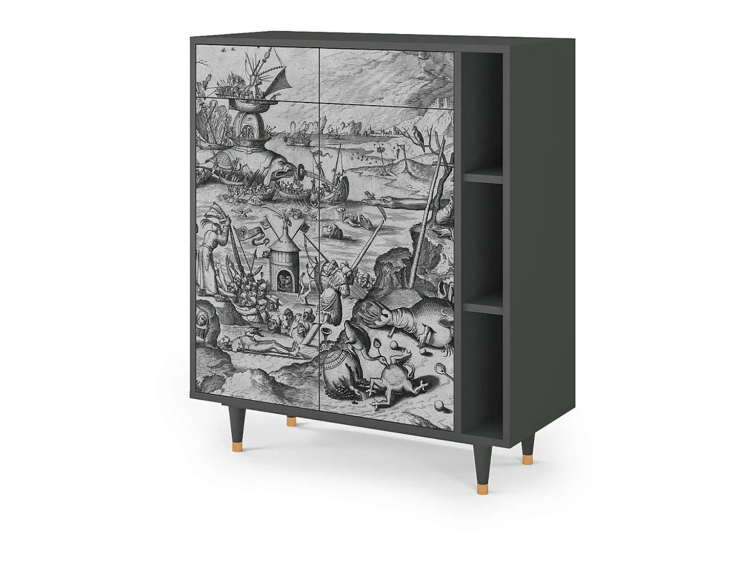Aparador - 96х110х41 cm - BS6 - The Temptation, Antracita