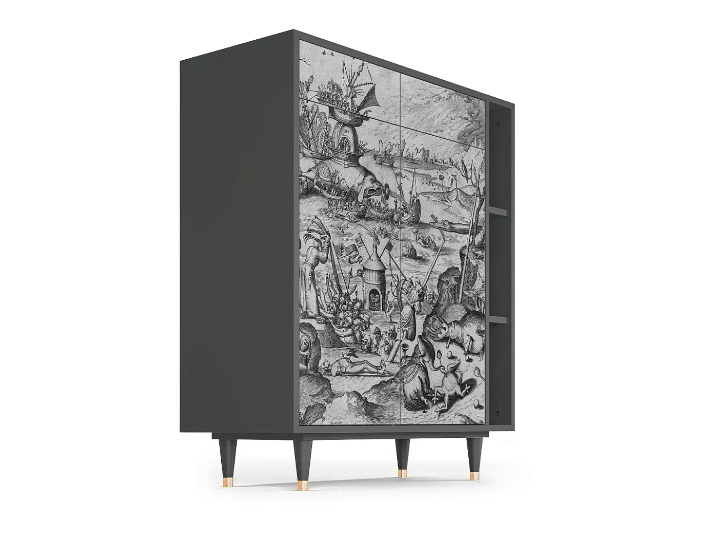Aparador - 96х110х41 cm - BS6 - The Temptation, Antracita