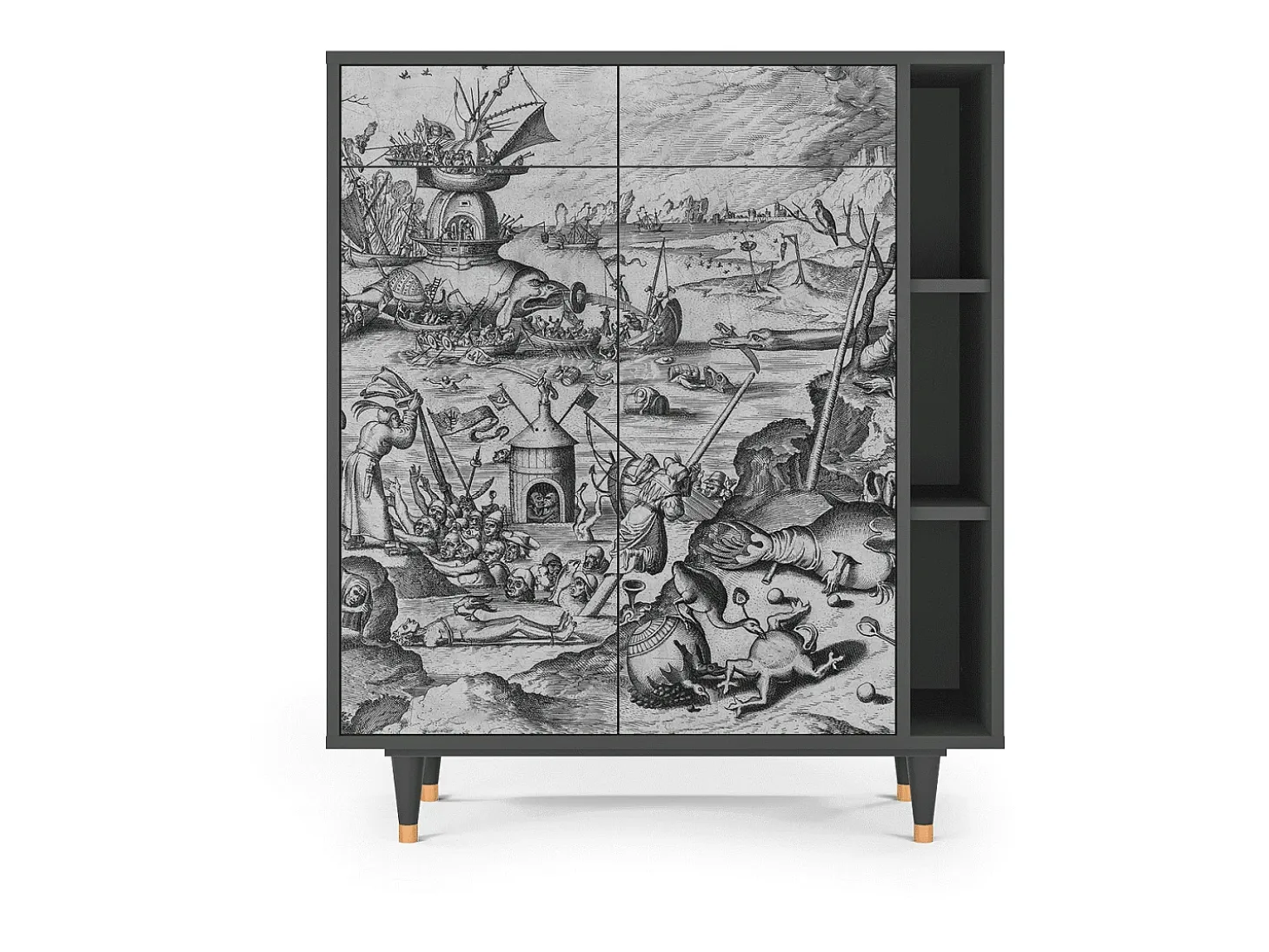 Aparador - 96х110х41 cm - BS6 - The Temptation, Antracita