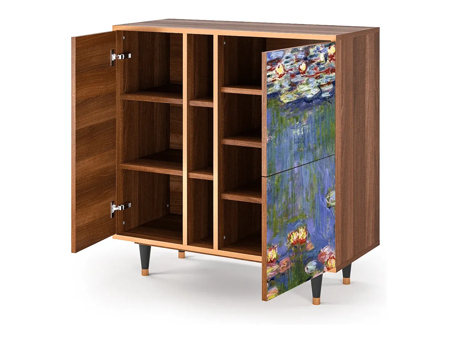 Aparador - 94х96х41 cm - BS5 - The water lily pond , Nogal