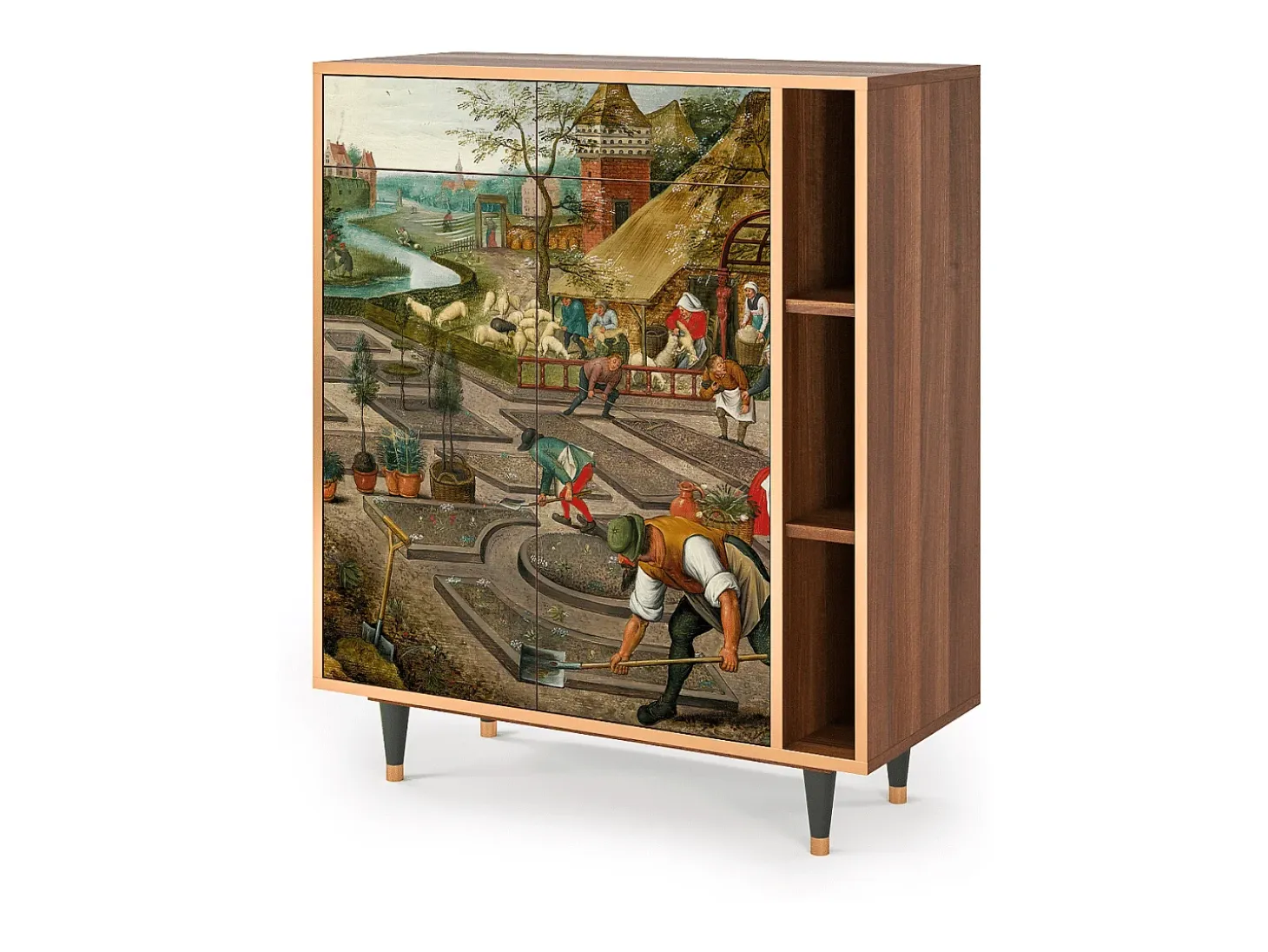 Aparador - 96х110х41 cm - BS6 - The Younger - Spring, Nogal