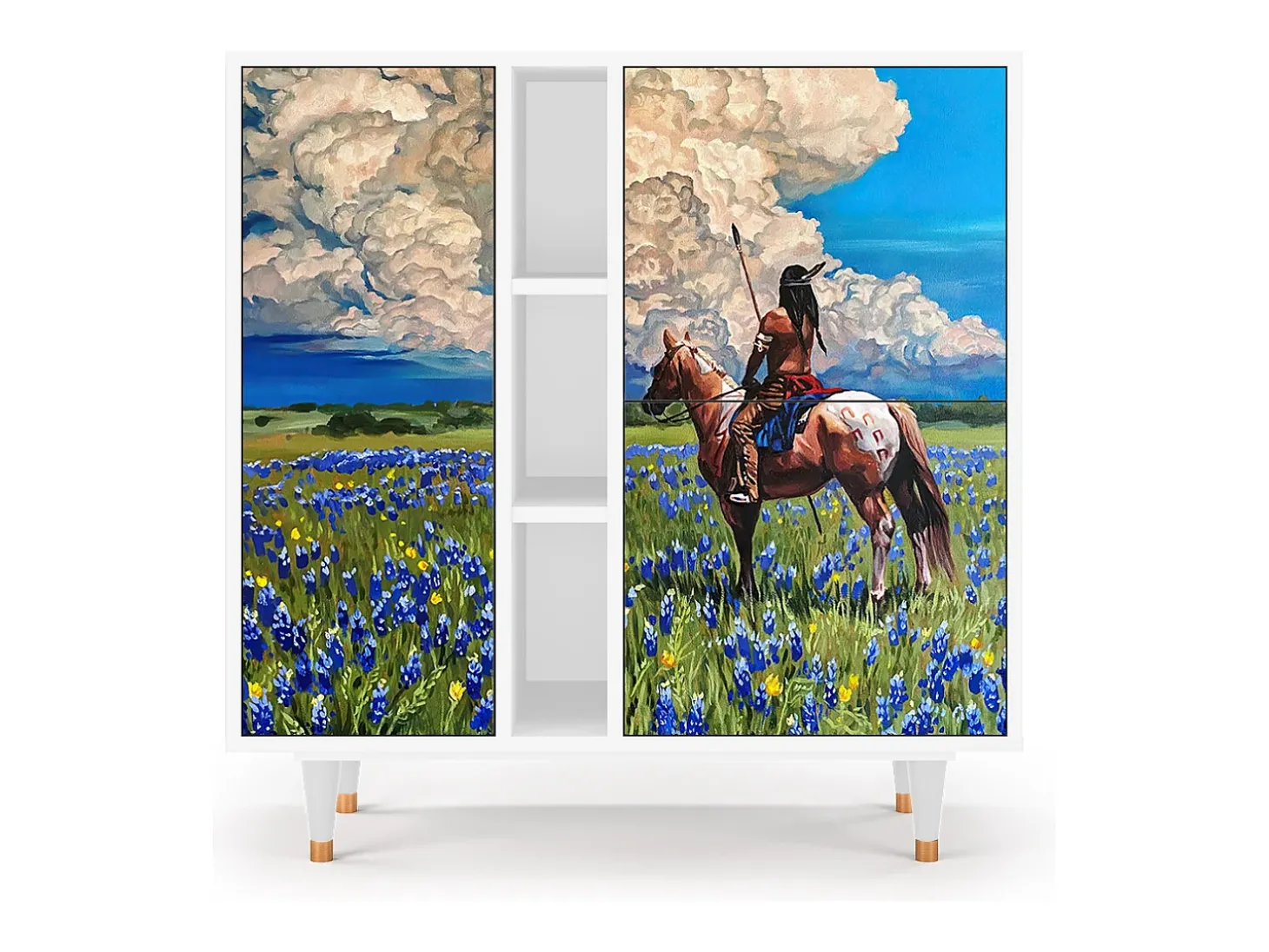 Aparador - 94х96х41 cm - BS5 - Thunderheads by Dean, Blanco