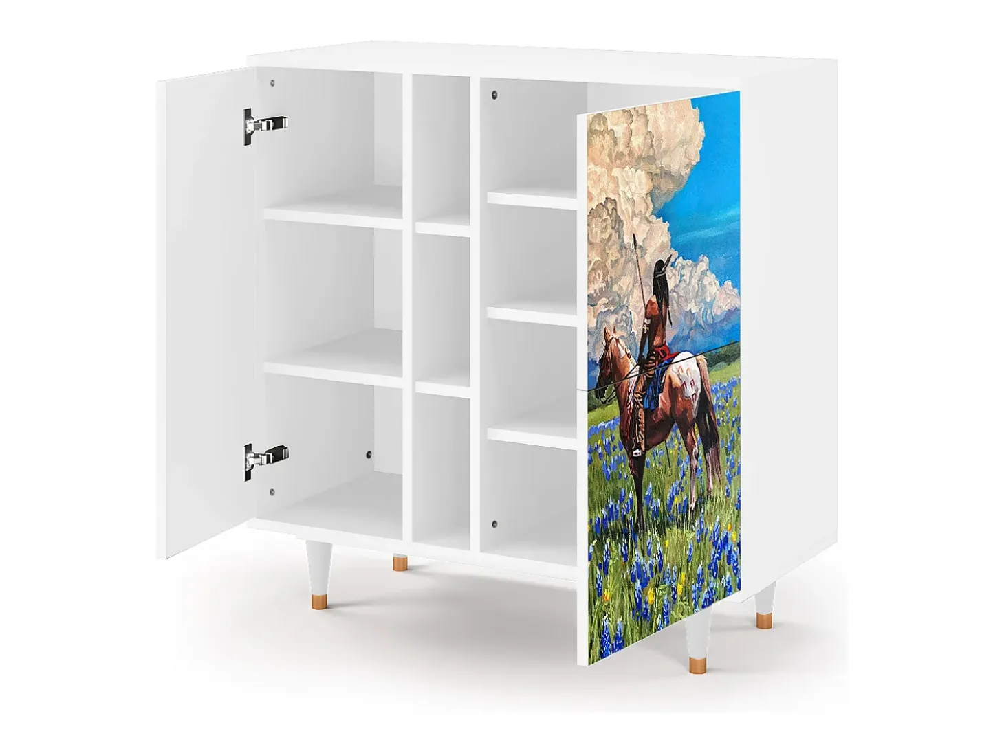 Aparador - 94х96х41 cm - BS5 - Thunderheads by Dean, Blanco
