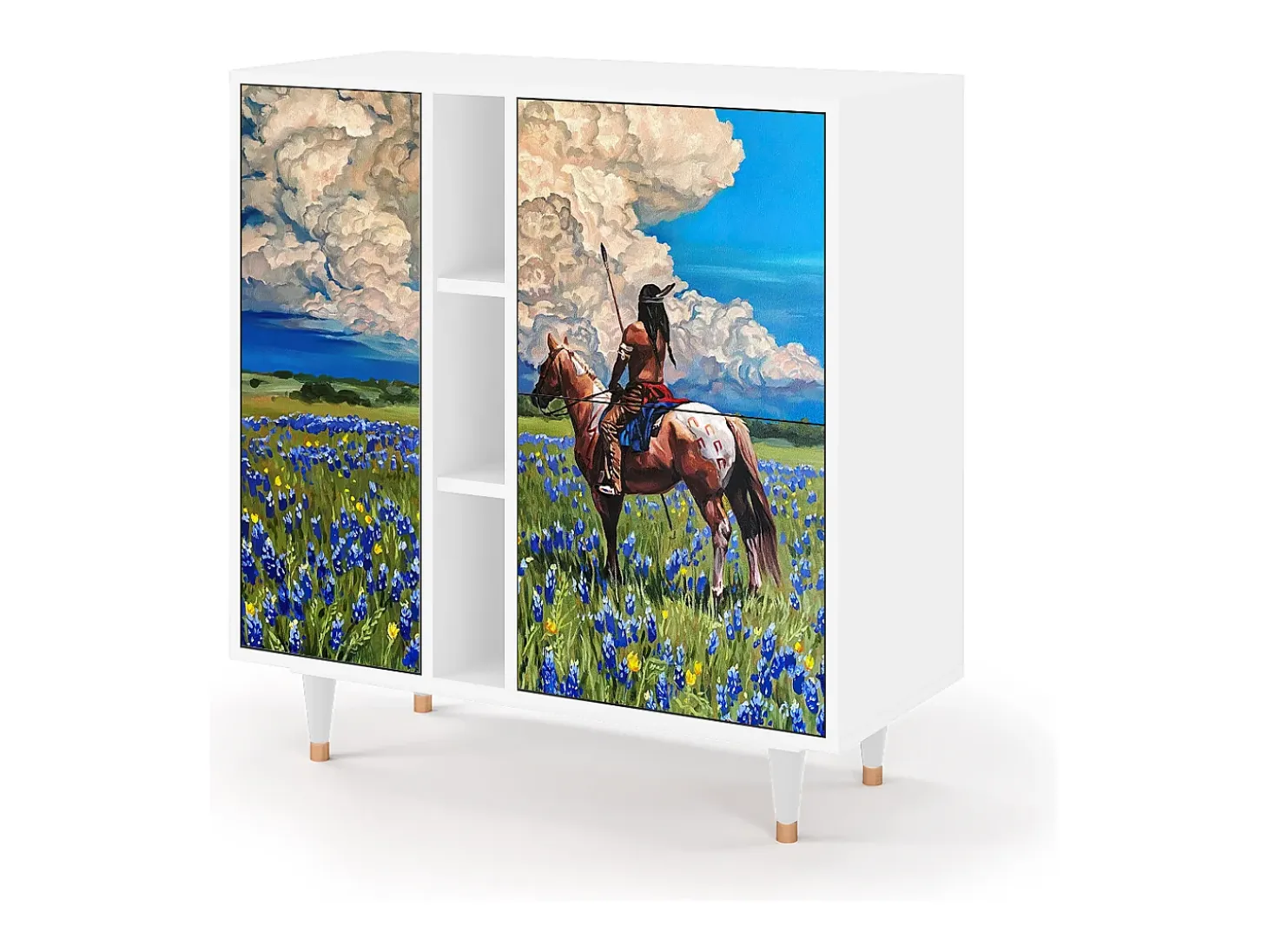 Aparador - 94х96х41 cm - BS5 - Thunderheads by Dean, Blanco