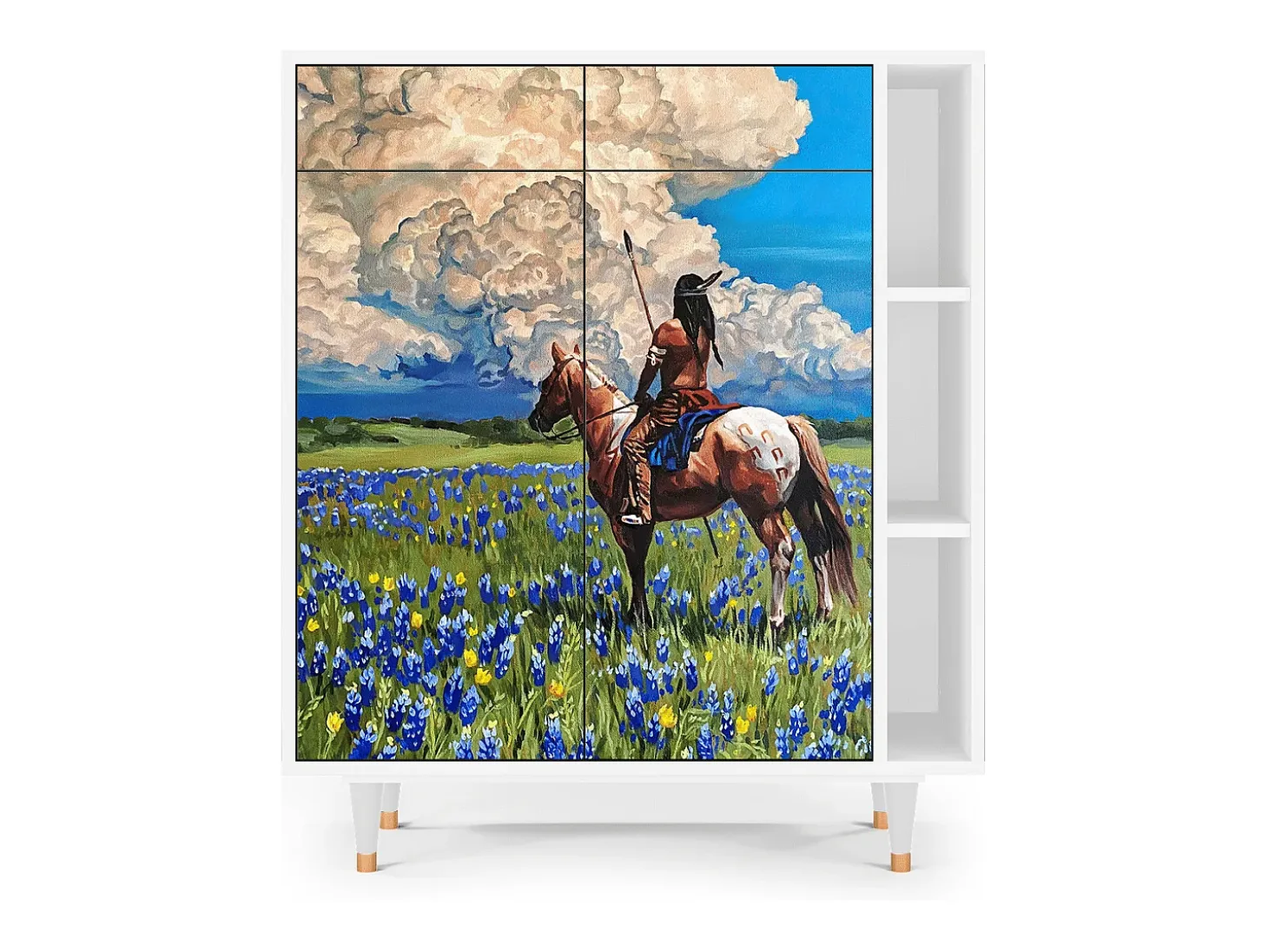 Aparador - 96х110х41 cm - BS6 - Thunderheads by Dean, Blanco