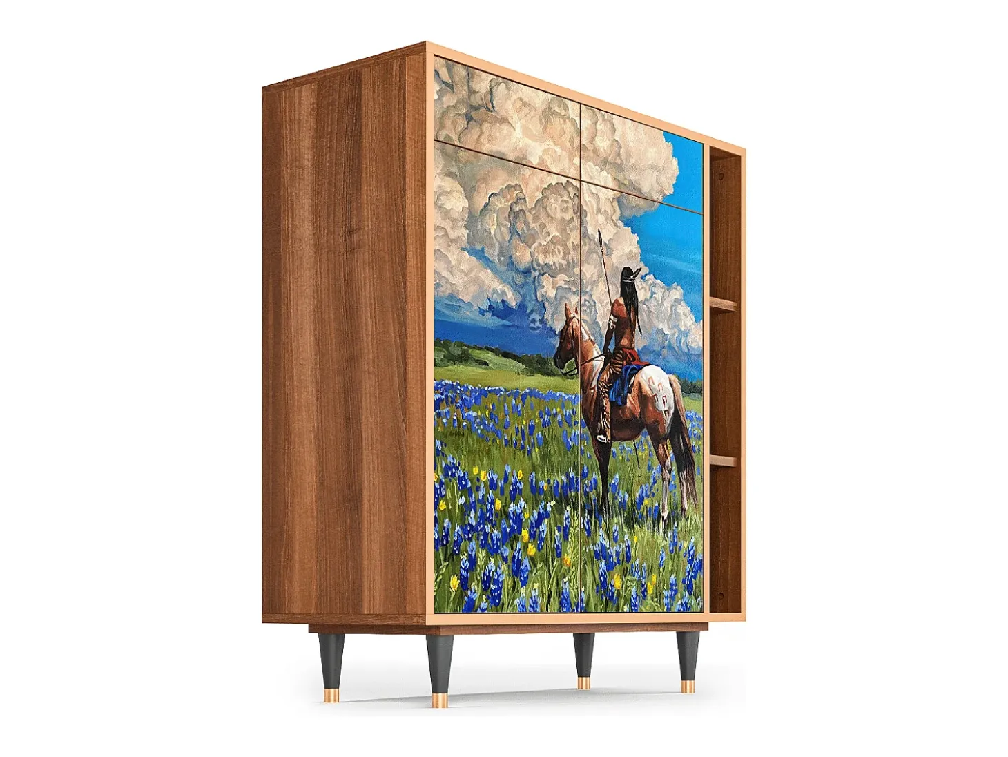 Aparador - 96х110х41 cm - BS6 - Thunderheads by Dean, Nogal