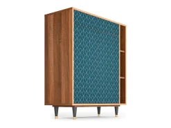 Aparador - 96х110х41 cm - BS6 - Turquoise Geometry, Nogal