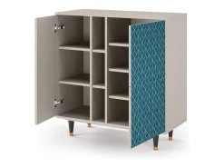 Aparador - 94х96х41 cm - BS5 - Turquoise Geometry, Arena