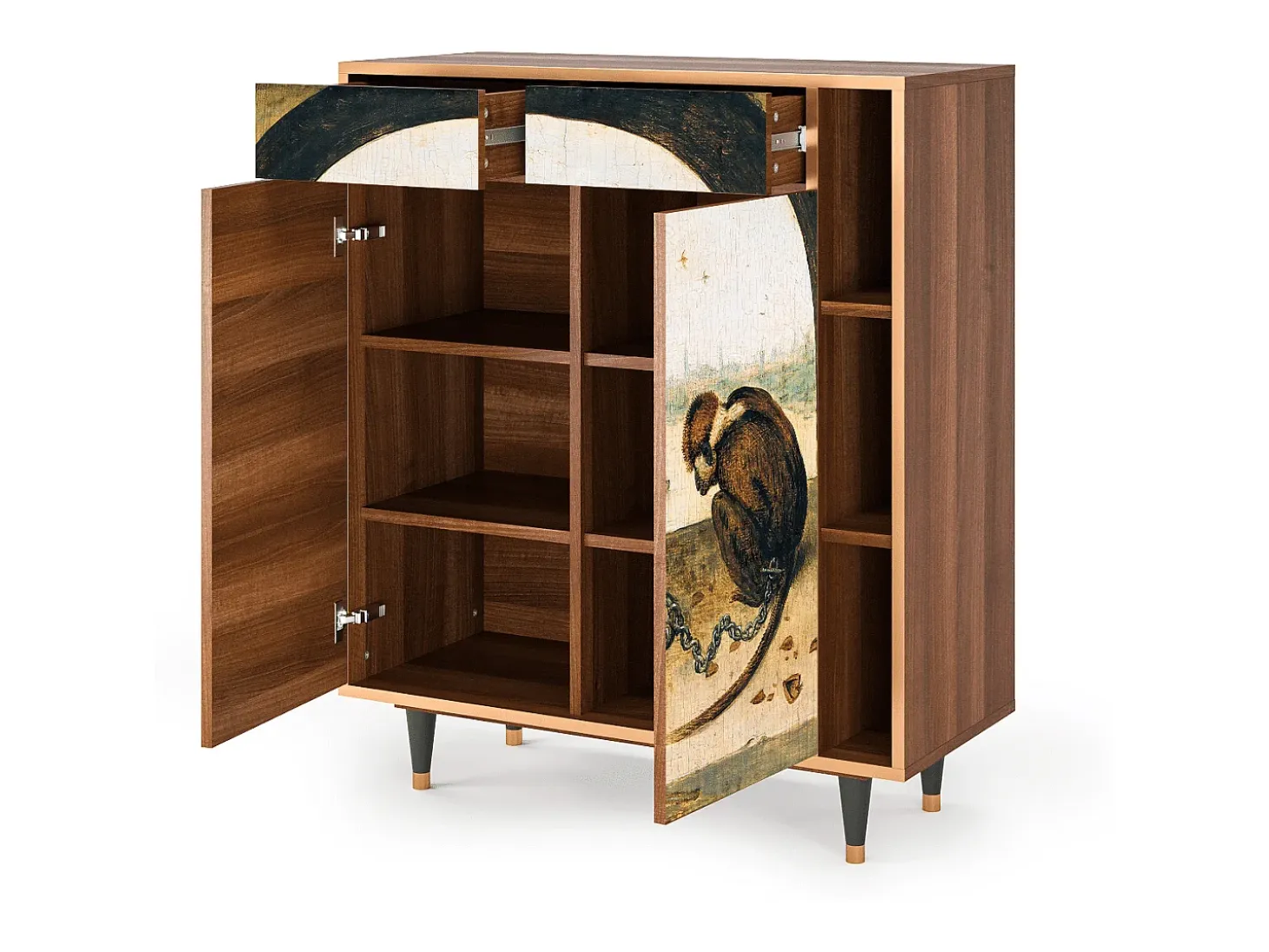 Aparador - 96х110х41 cm - BS6 - Two Monkeys, Nogal