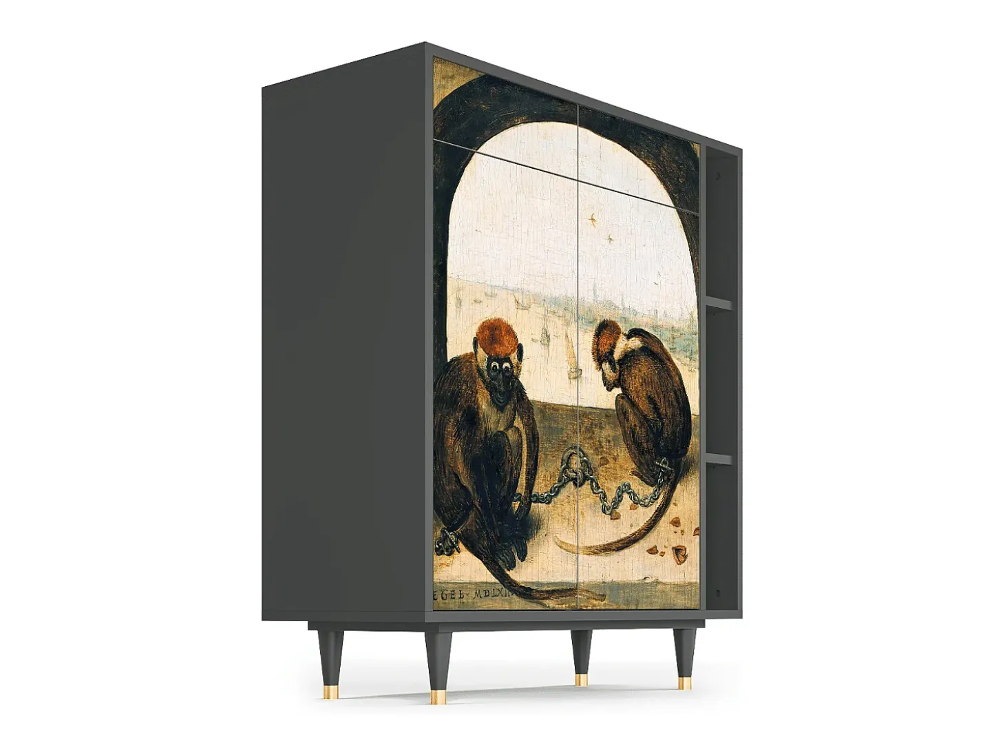 Aparador - 96х110х41 cm - BS6 - Two Monkeys, Antracita