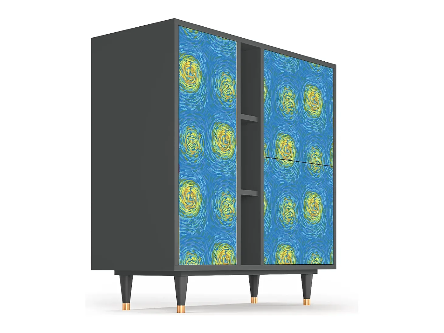 Aparador - 94х96х41 cm - BS5 - Van Gogh Lights, Antracita