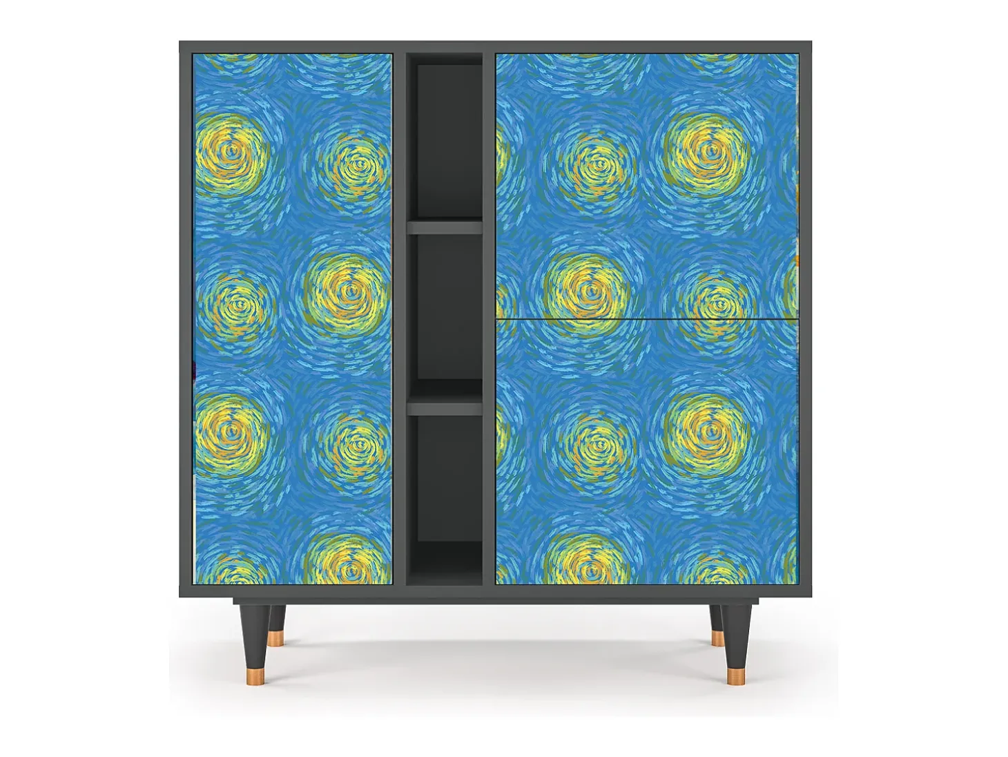 Aparador - 94х96х41 cm - BS5 - Van Gogh Lights, Antracita