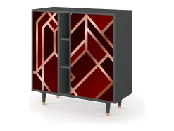 Aparador - 94х96х41 cm - BS5 - Velvet 1920's, Antracita