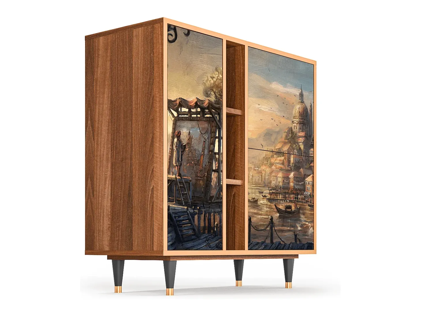 Aparador - 94х96х41 cm - BS5 - Venice, Nogal