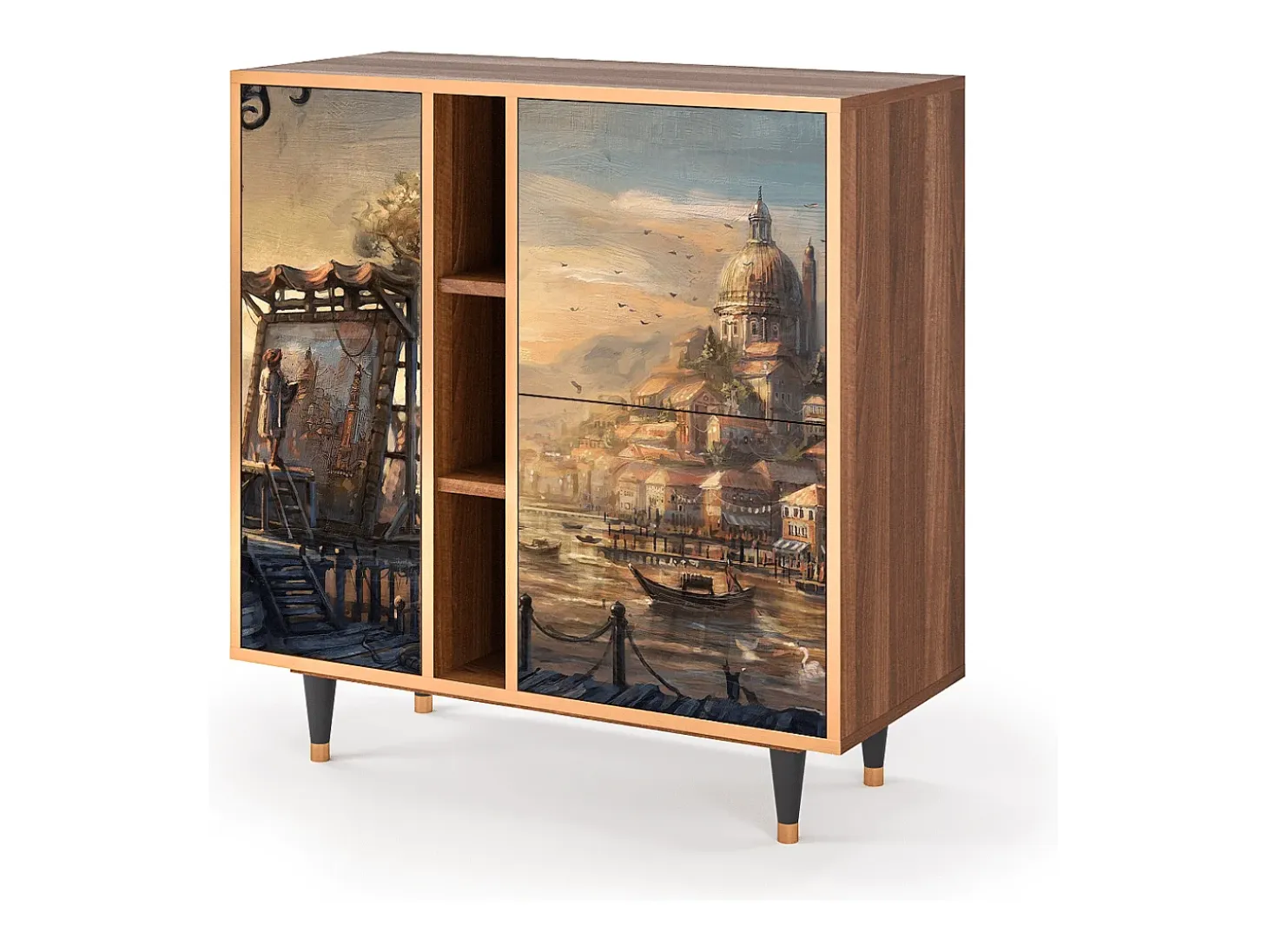 Aparador - 94х96х41 cm - BS5 - Venice, Nogal
