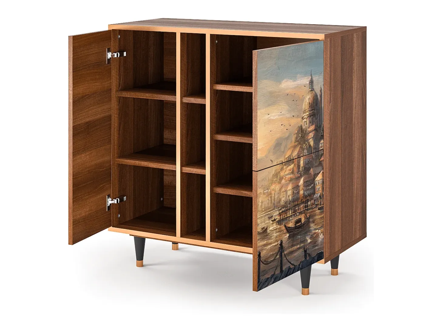 Aparador - 94х96х41 cm - BS5 - Venice, Nogal