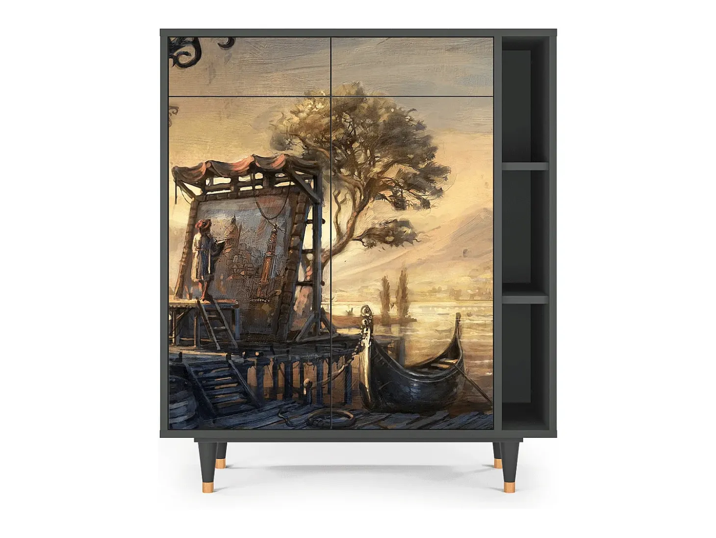 Aparador - 96х110х41 cm - BS6 - Venice, Antracita