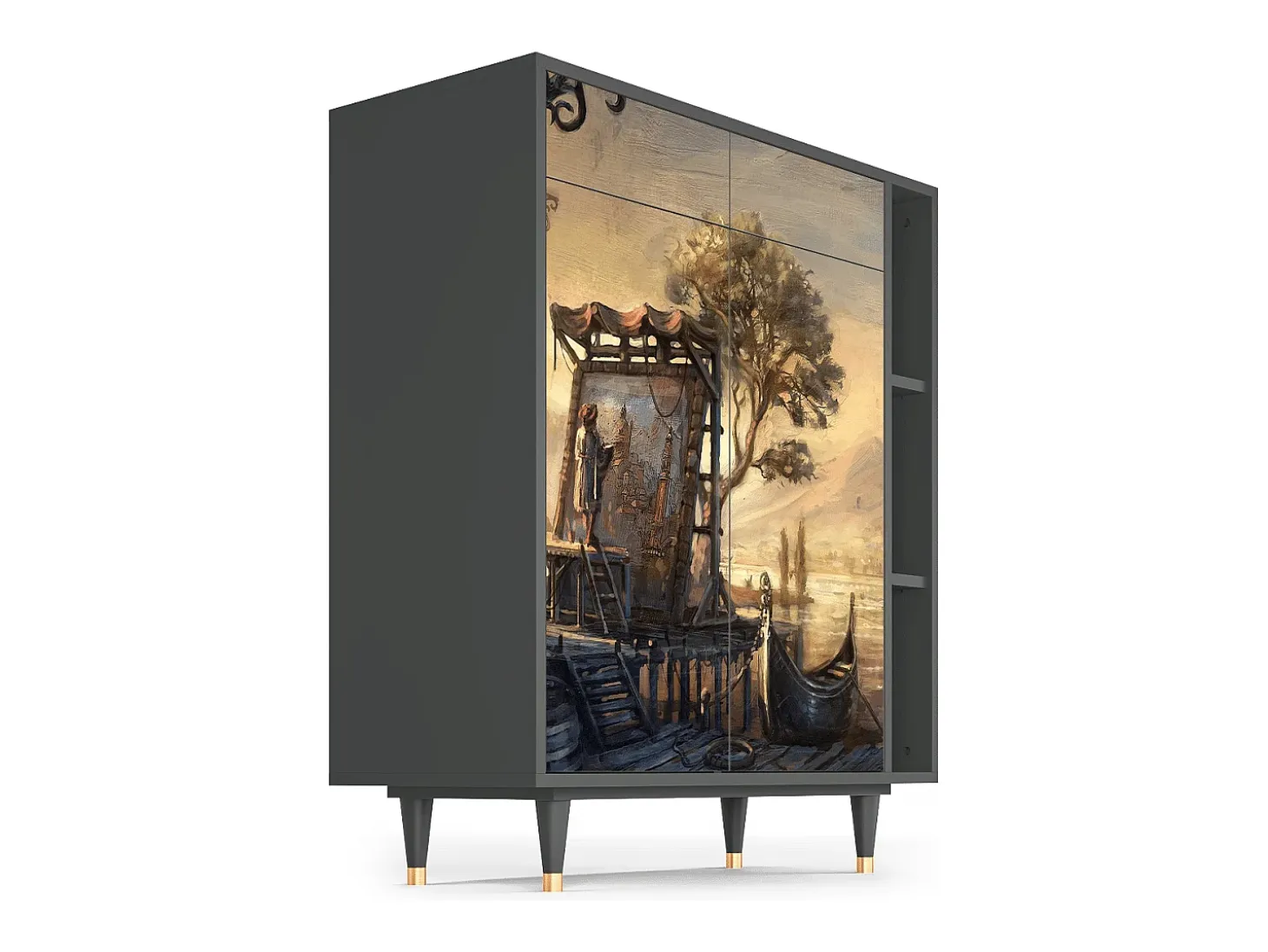 Aparador - 96х110х41 cm - BS6 - Venice, Antracita