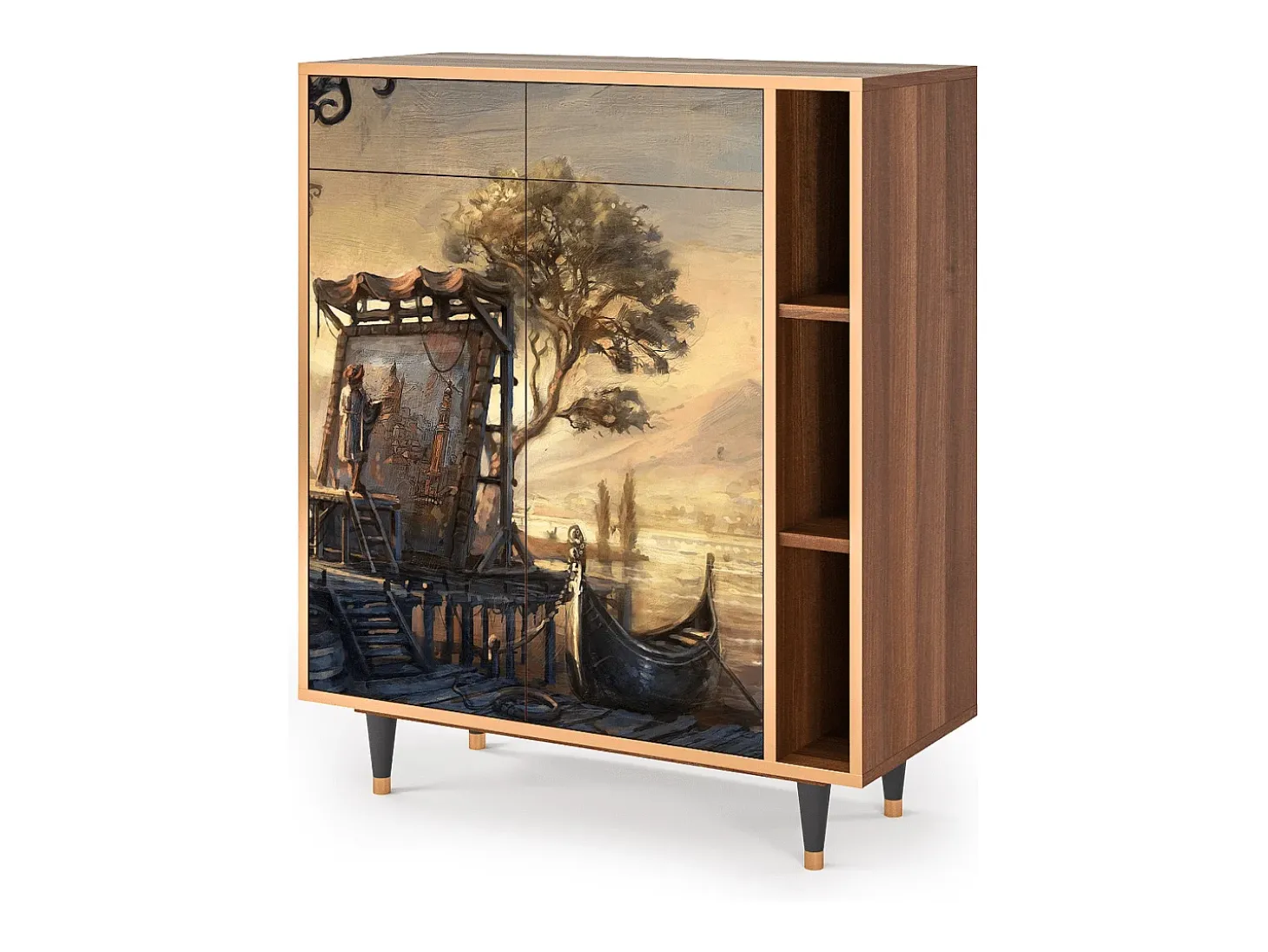 Aparador - 96х110х41 cm - BS6 - Venice, Nogal
