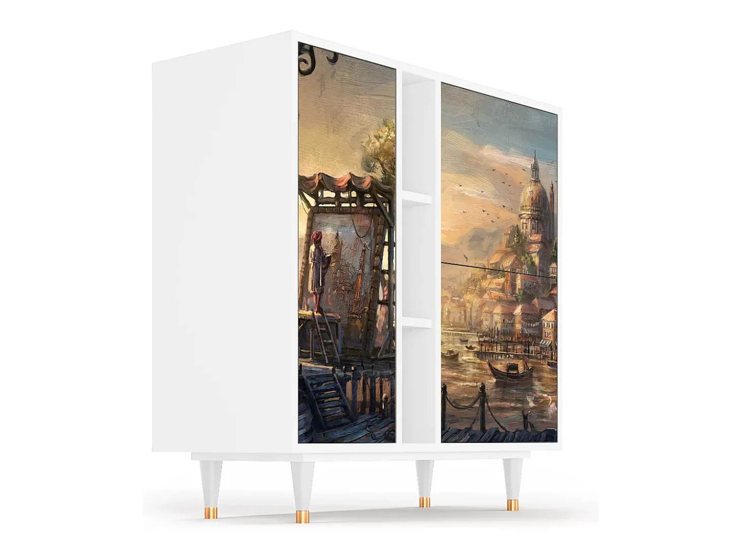 Aparador - 94х96х41 cm - BS5 - Venice, Blanco
