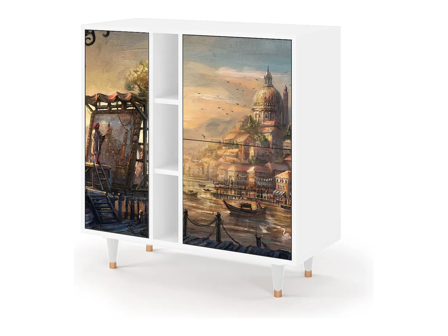 Aparador - 94х96х41 cm - BS5 - Venice, Blanco