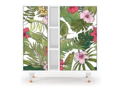 Aparador - 94х96х41 cm - BS5 - Verdant Tropics, Blanco