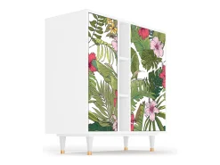 Aparador - 94х96х41 cm - BS5 - Verdant Tropics, Blanco