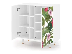 Aparador - 94х96х41 cm - BS5 - Verdant Tropics, Blanco