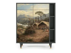 Aparador - 96х110х41 cm - BS6 - View Across the Plains , Antracita