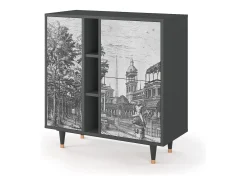 Aparador - 94х96х41 cm - BS5 - View of the Piazza, Antracita