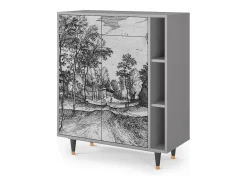 Aparador - 96х110х41 cm - BS6 - Village Road, Gris