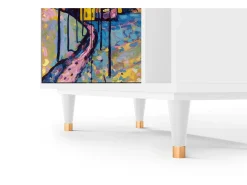 Aparador - 96х110х41 cm - BS6 - Winter Landscape, Blanco