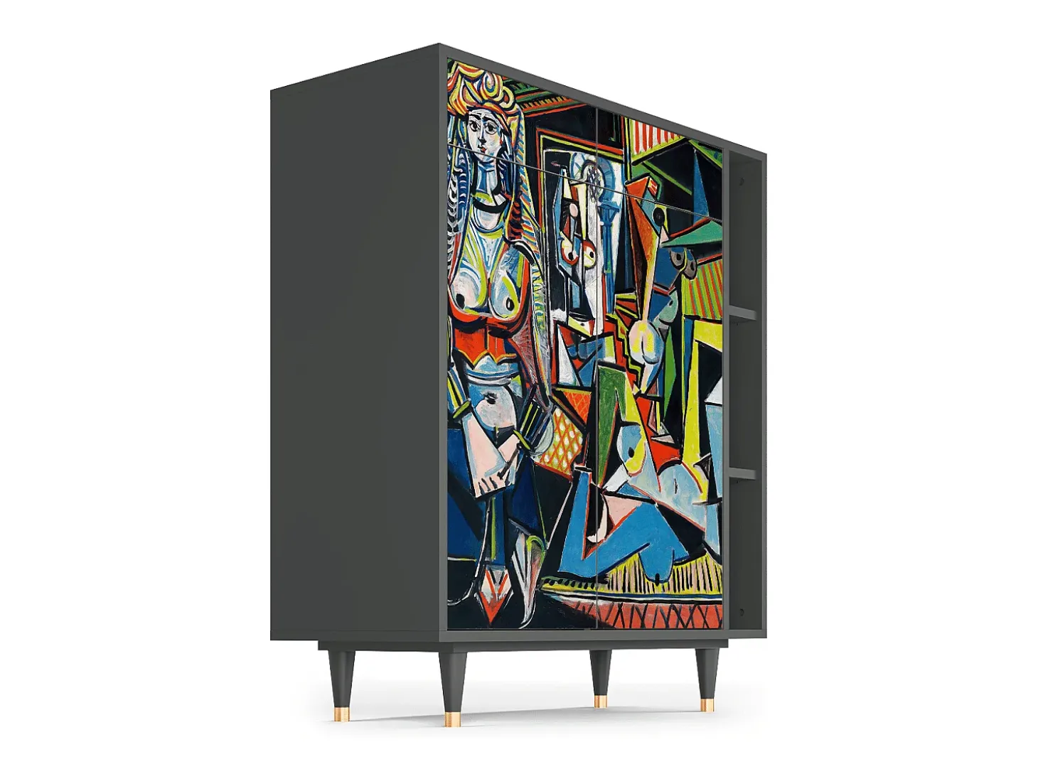 Aparador - 96х110х41 cm - BS6 - Women of Algiers, Antracita