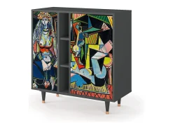 Aparador - 94х96х41 cm - BS5 - Women of Algiers, Antracita